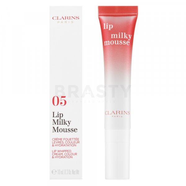 Clarins Lip Milky Mousse výživný balzam na pery s hydratačným účinkom 05 Milky Rosewood 10 ml