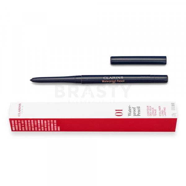 Clarins Waterproof Eye Pencil lápiz de ojos resistente al agua 01 Black Tulip 0,3 g