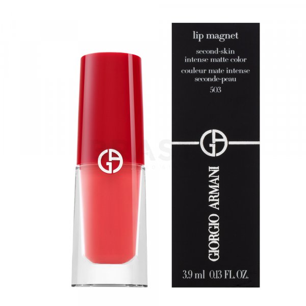 Armani (Giorgio Armani) Lip Magnet Second Skin Intense Matte Color 503 langanhaltender flüssiger Lippenstift mit mattierender Wirkung 3,9 ml