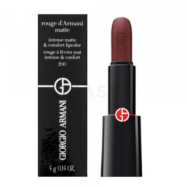Armani (Giorgio Armani) Rouge d'Armani Matte Intense Matte & Comfort Lipcolor 200 barra de labios de larga duración con efecto mate 4 g