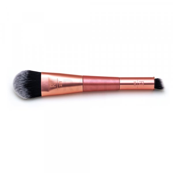 Real Techniques Dual Ended Cover & Conceal Brush wielofunkcyjny pędzel 2w1