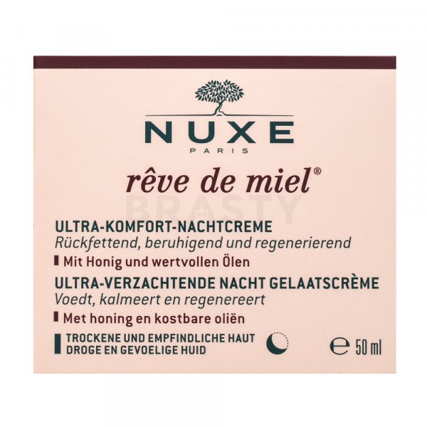 Nuxe Rêve De Miel Ultra Comfortable Night Face Cream noční krém s hydratačním účinkem 50 ml