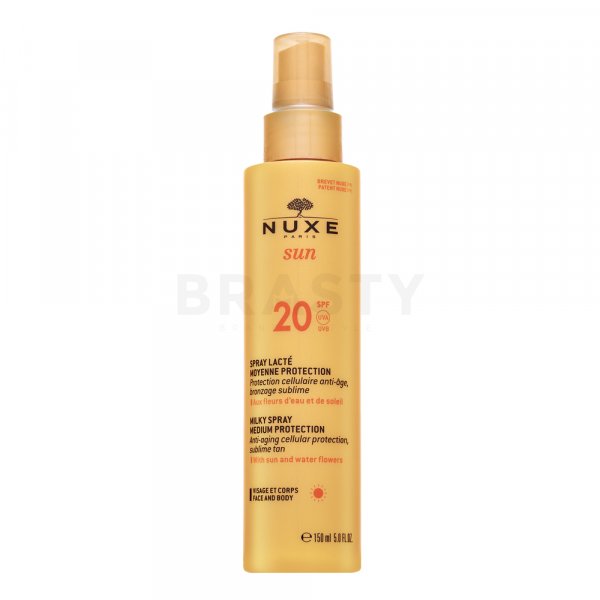 Nuxe Sun 20 SPF Milky Spray Medium Protection suntan lotion in a spray 150 ml