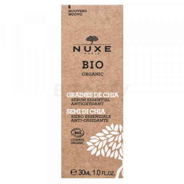 Nuxe Bio Organic Chia Seeds Essential Antioxidant Serum antioxidační sérum pro všechny typy pleti pro sjednocenou a rozjasněnou pleť 30 ml