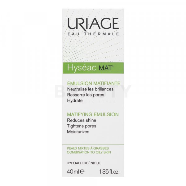 Uriage Hyséac Mat' Matifying Emulsion matting face gel for oily skin 40 ml