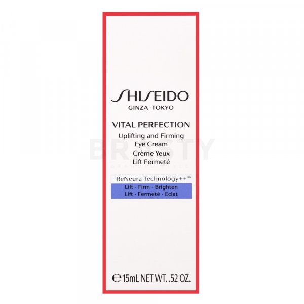 Shiseido Vital Perfection Uplifting & Firming Eye Cream очен подмладяващ серум срещу бръчки, отоци и тъмни кръгове 15 ml