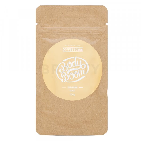 BodyBoom Coffee Scrub Shimmer Gold Peeling for all skin types 100 g