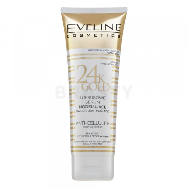 Eveline Slim Therapy 24k Gold modelující sérum na břicho, stehna a hýždě 250 ml
