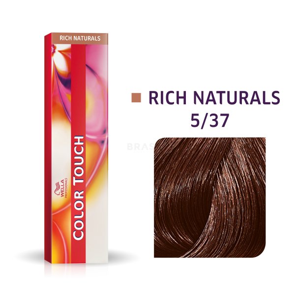 Wella Professionals Color Touch Rich Naturals profesjonalna demi- permanentna farba do włosów z wielowymiarowym efektem 5/37 60 ml