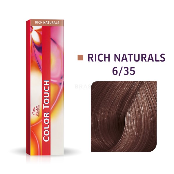 Wella Professionals Color Touch Rich Naturals profesionálna demi-permanentná farba na vlasy s multi-rozmernym efektom 6/35 60 ml