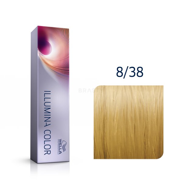 Wella Professionals Illumina Color professionele permanente haarkleuring 8/38 60 ml