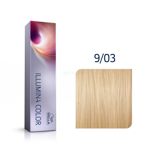 Wella Professionals Illumina Color professionele permanente haarkleuring 9/03 60 ml