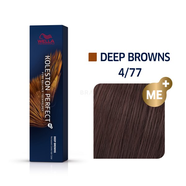Wella Professionals Koleston Perfect Me+ Deep Browns profesionální permanentní barva na vlasy 4/77 60 ml