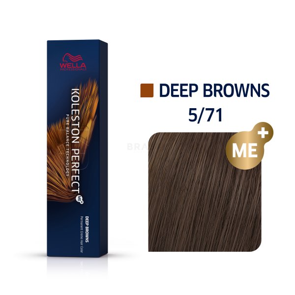 Wella Professionals Koleston Perfect Me+ Deep Browns professzionális permanens hajszín 5/71 60 ml