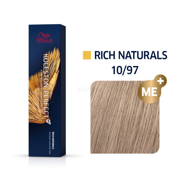 Wella Professionals Koleston Perfect Me+ Rich Naturals profesionální permanentní barva na vlasy 10/97 60 ml