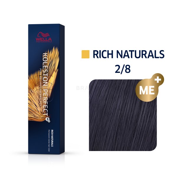 Wella Professionals Koleston Perfect Me+ Rich Naturals color de cabello permanente profesional 2/8 60 ml