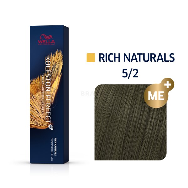 Wella Professionals Koleston Perfect Me+ Rich Naturals vopsea profesională permanentă pentru păr 5/2 60 ml