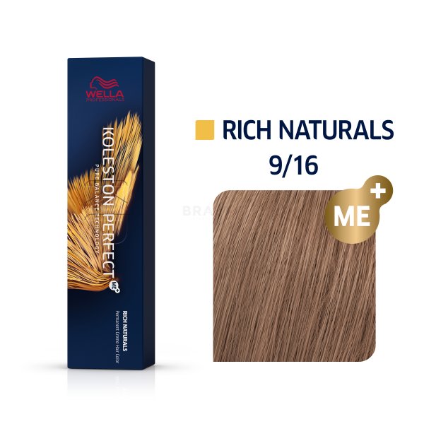Wella Professionals Koleston Perfect Me+ Rich Naturals profesionálna permanentná farba na vlasy 9/16 60 ml