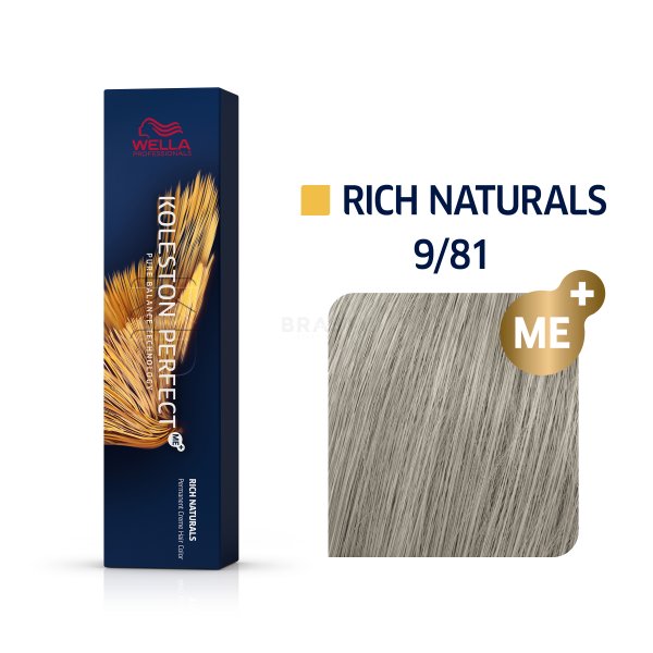 Wella Professionals Koleston Perfect Me+ Rich Naturals професионална перманентна боя за коса 9/81 60 ml