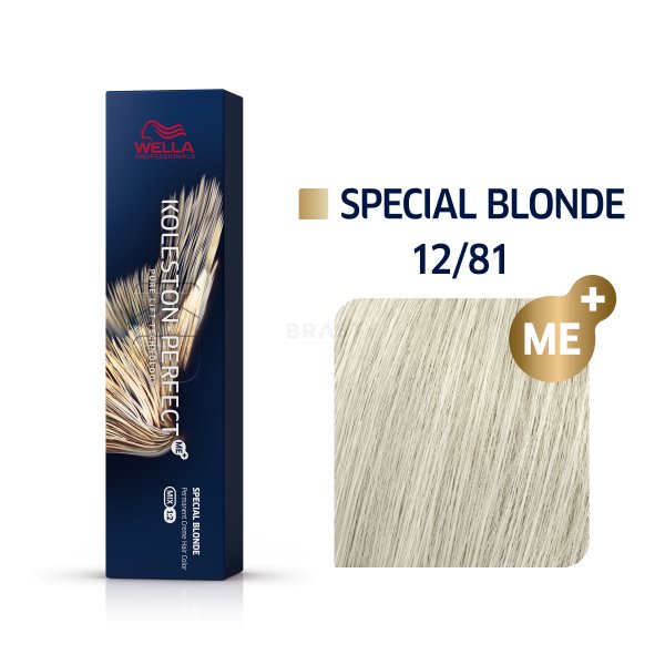 Wella Professionals Koleston Perfect Me+ Special Blonde color de cabello permanente profesional 12/81 60 ml