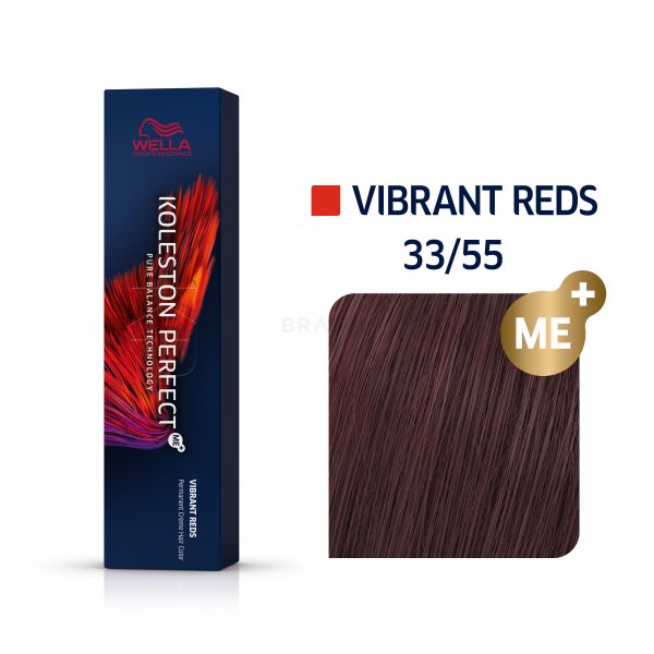 Wella Professionals Koleston Perfect Me+ Vibrant Reds professzionális permanens hajszín 33/55 60 ml
