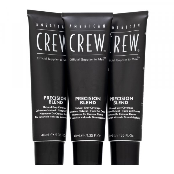 American Crew Precision Blend Natural Gray Coverage barva na vlasy pro muže Medium Natural 4-5 3 x 40 ml