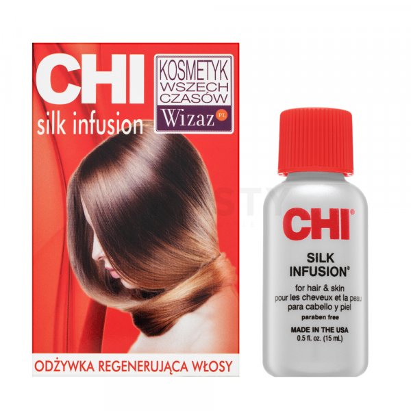 CHI Silk Infusion bezoplachová péče pro hebkost a lesk vlasů 15 ml
