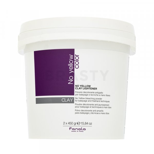 Fanola No Yellow Clay Lightener paste for lightening hair 2 x 450 g