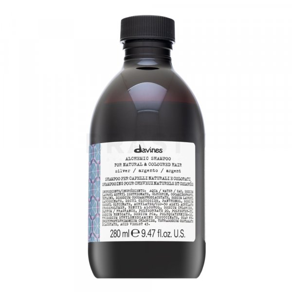 Davines Alchemic Shampoo neutralizující šampon pro platinově blond a šedivé vlasy Silver 280 ml