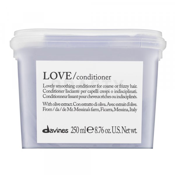 Davines Essential Haircare Love Smoothing Conditioner balsam pentru netezire pentru păr aspru si indisciplinat 250 ml