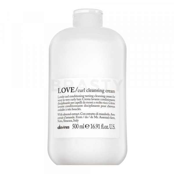 Davines Essential Haircare Love Curl Cleansing Cream výživný ochranný čistiaci krém pre vlnité a kučeravé vlasy 500 ml