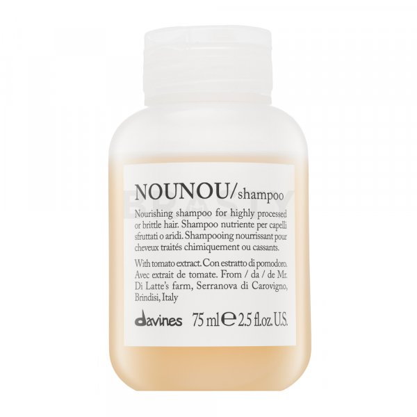 Davines Essential Haircare Nounou Shampoo tápláló sampon nagyon száraz és sérült hajra 75 ml