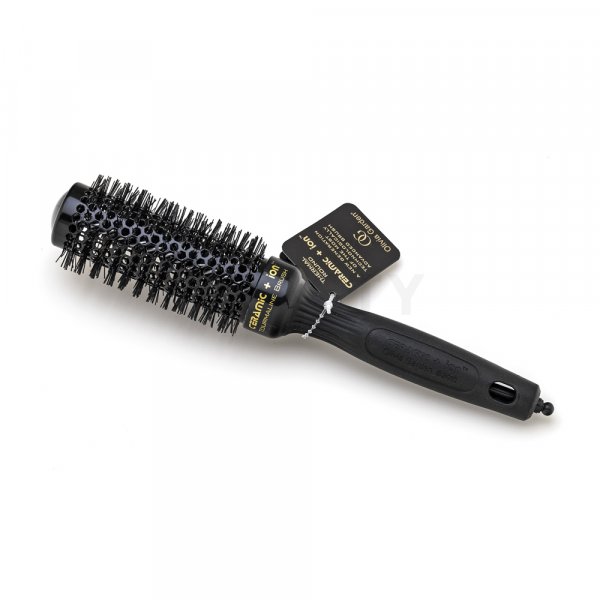 Olivia Garden Ceramic+Ion Tourmalin Black Brush Cepillo para el cabello 35 mm