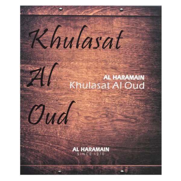 Al Haramain Khulasat Al Oud Eau de Parfum para hombre 100 ml