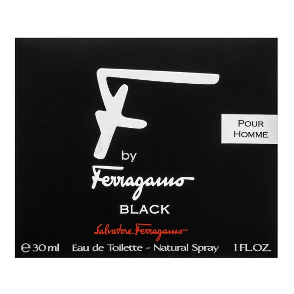 Salvatore Ferragamo F by Ferragamo Pour Homme Black Eau de Toilette für Herren 30 ml