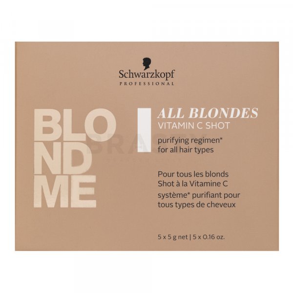 Schwarzkopf Professional BlondMe All Blondes Vitamin C Shot konzentrierte rekonstruktive Pflege für blondes Haar 5 x 5 g