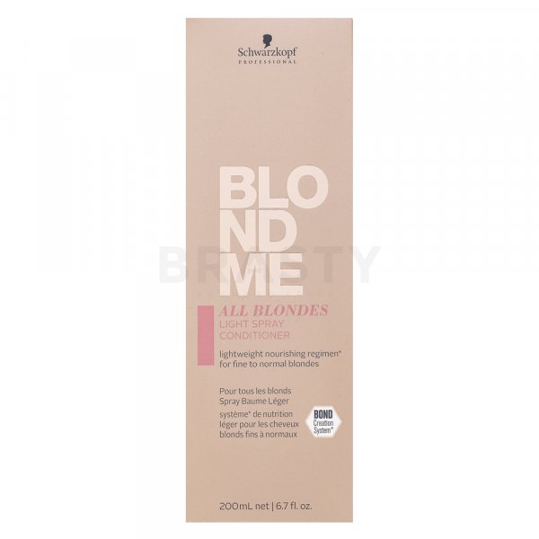 Schwarzkopf Professional BlondMe All Blondes Light Spray Conditioner Балсам без изплакване за руса коса 200 ml