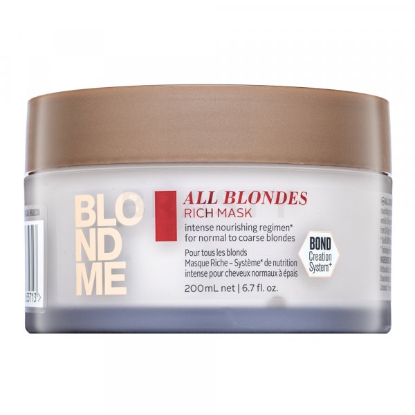 Schwarzkopf Professional BlondMe All Blondes Rich Mask подхранваща маска за руса коса 200 ml