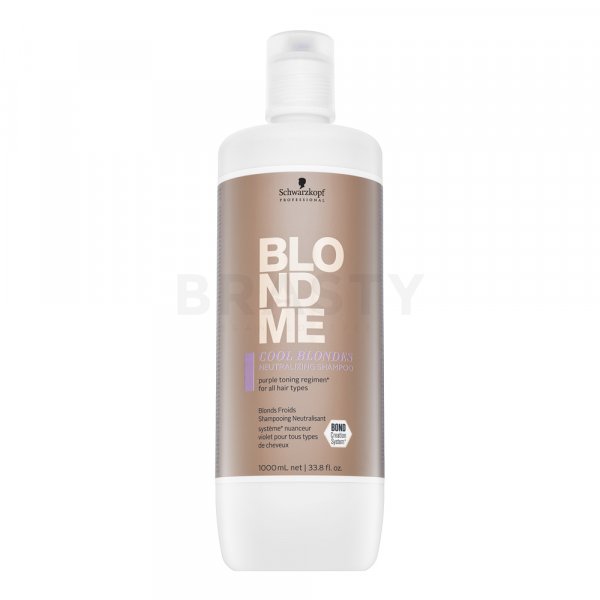 Schwarzkopf Professional BlondMe Cool Blondes Neutralizing Shampoo sampon neutralizant pentru păr blond 1000 ml