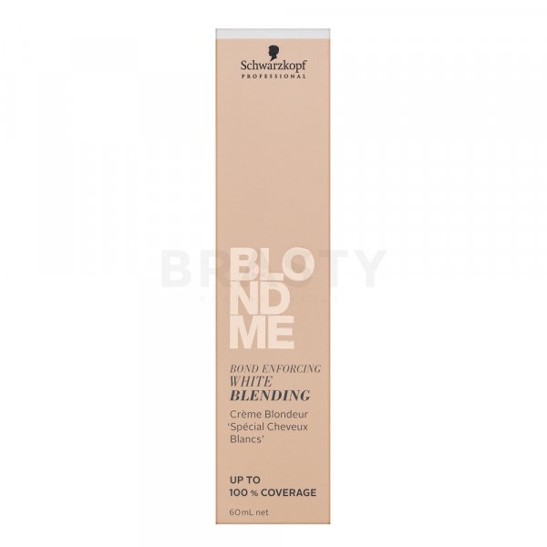 Schwarzkopf Professional BlondMe Bond Enforcing White Blending krém pro zesvětlení vlasů Caramel 60 ml