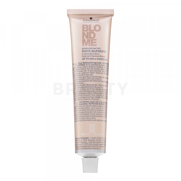 Schwarzkopf Professional BlondMe Bond Enforcing White Blending cremă pentru deschiderea culorii parului Irise 60 ml