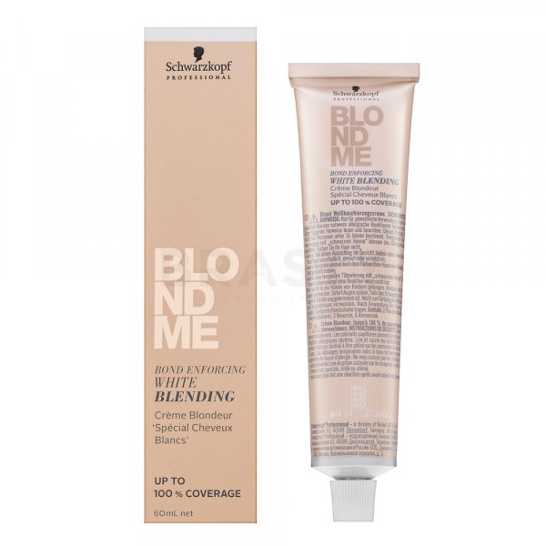 Schwarzkopf Professional BlondMe Bond Enforcing White Blending cremă pentru deschiderea culorii parului Irise 60 ml