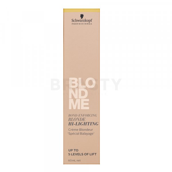 Schwarzkopf Professional BlondMe Bond Enforcing Blonde High-Lighting krém pro zesvětlení vlasů Warming Gold 60 ml