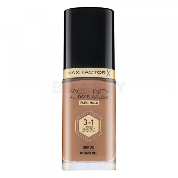 Max Factor Facefinity All Day Flawless Flexi-Hold 3in1 Primer Concealer Foundation SPF20 85 maquillaje líquido 3 en 1 30 ml