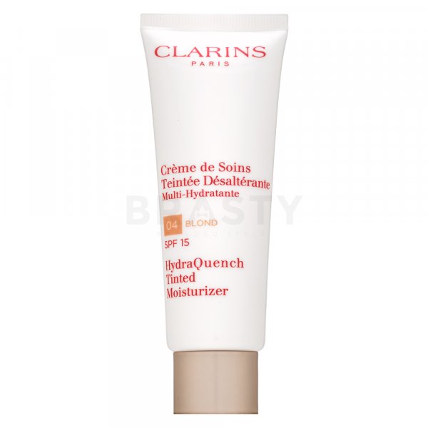 Clarins HydraQuench Tinted Moisturizer SPF15 04 Blond emulsii tonice și hidratante pentru o piele luminoasă și uniformă 50 ml