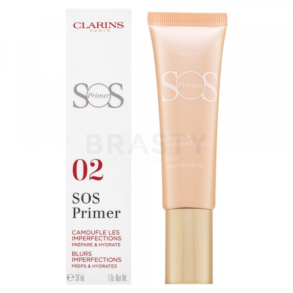 Clarins SOS Primer Blurs Imperfections Egységesítő sminkalap az arcbőr hiányosságai ellen Peach 30 ml