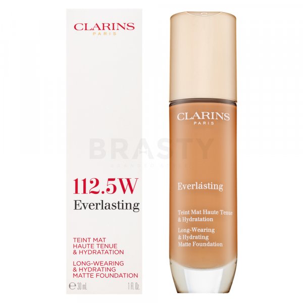 Clarins Everlasting Long-Wearing & Hydrating Matte Foundation langhoudende make-up voor een mat effect 112.5W 30 ml