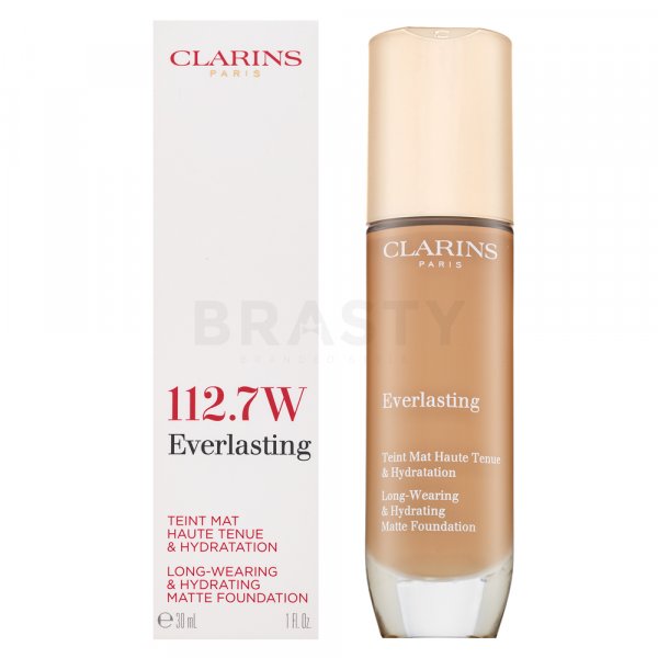 Clarins Everlasting Long-Wearing & Hydrating Matte Foundation hosszan tartó make-up mattító hatásért 112.7W 30 ml