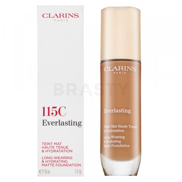 Clarins Everlasting Long-Wearing & Hydrating Matte Foundation dlhotrvajúci make-up pre matný efekt 115C 30 ml