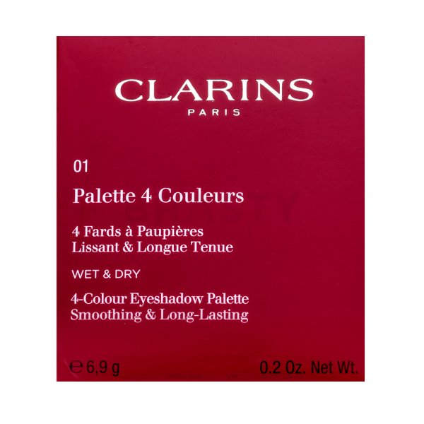 Clarins 4-Colour Eyeshadow Palette paletka očných tieňov 01 Nude 6,9 g